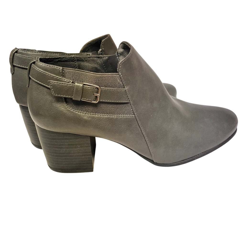 Women's Croft & Barrow Ortholite Eco sz11 gray square chunky heel Chelsea boot